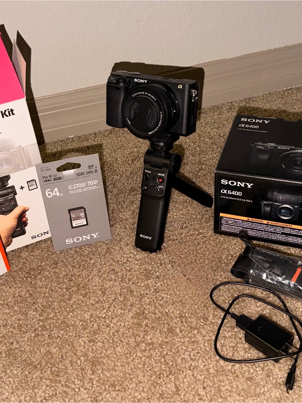 Sony Alpha a6400 Mirrorless Camera with Vlogger Kit Accessory